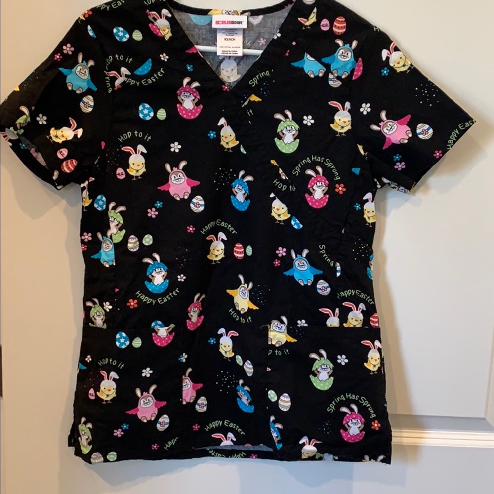 Easter Scrub Top